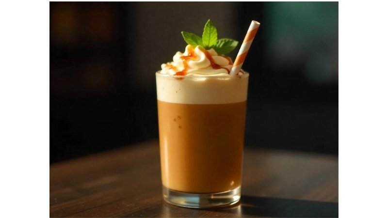 Freshly brewed iced coffee from Nespresso
