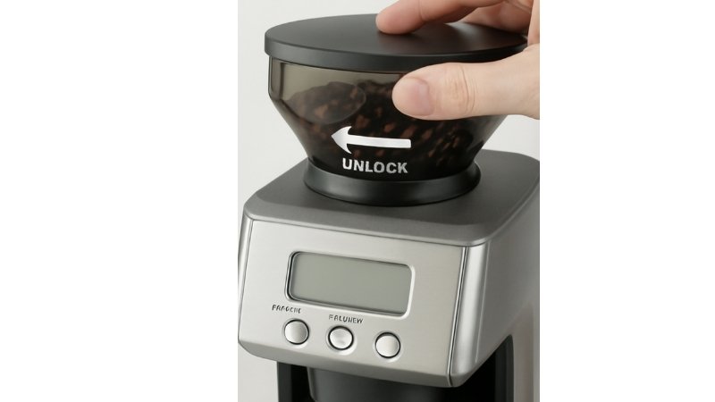 Breville hopper unlock steps