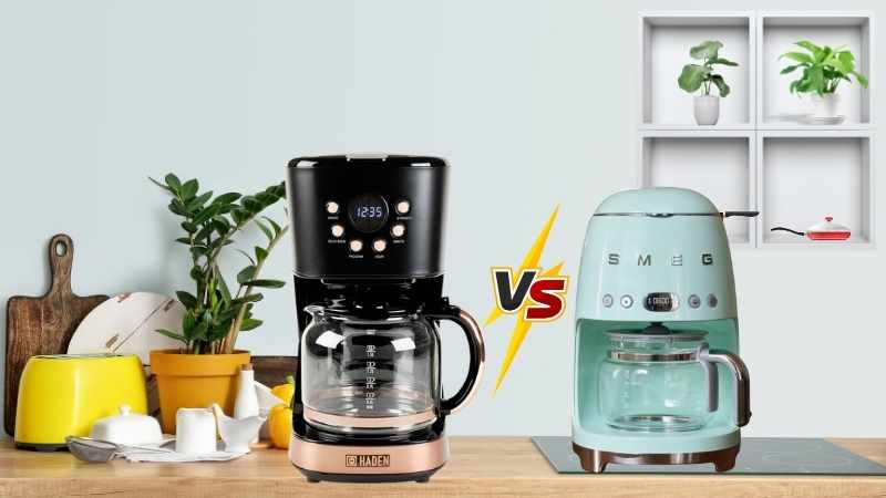 haden vs smeg coffee maker review