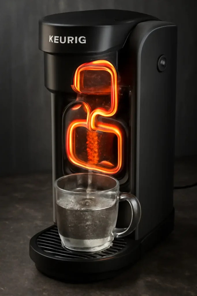 how does a keurig heat water so fast